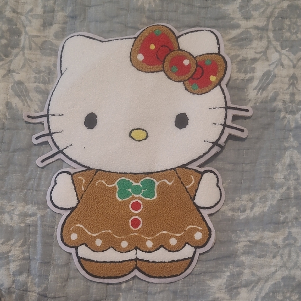Hello Kitty Festive Brown and White Large Patch